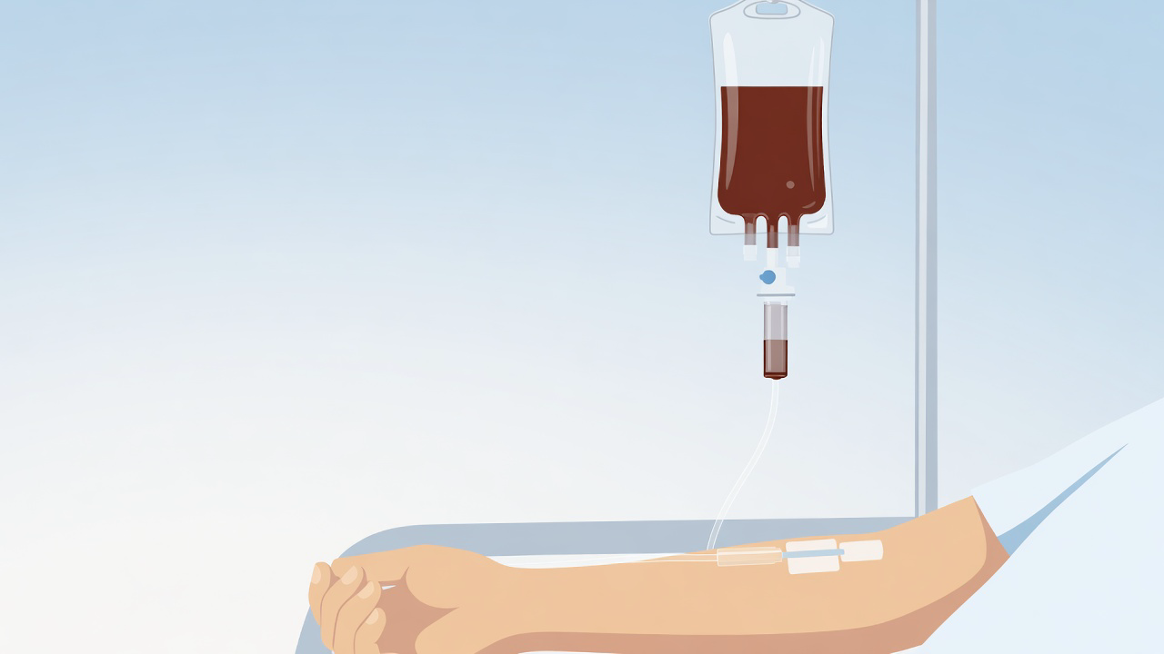 철분주사제 급여기준을 정리한 베노훼럼주 정맥주사 의료 일러스트