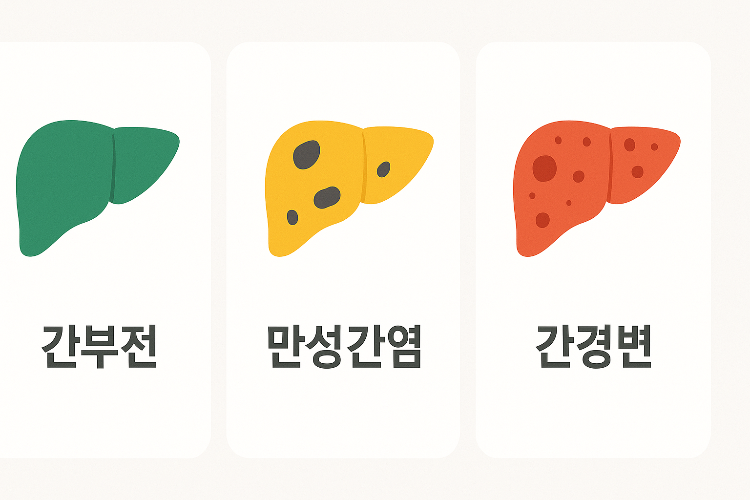 간 질환 상병코드 K74 K76 분류 관련 이미지