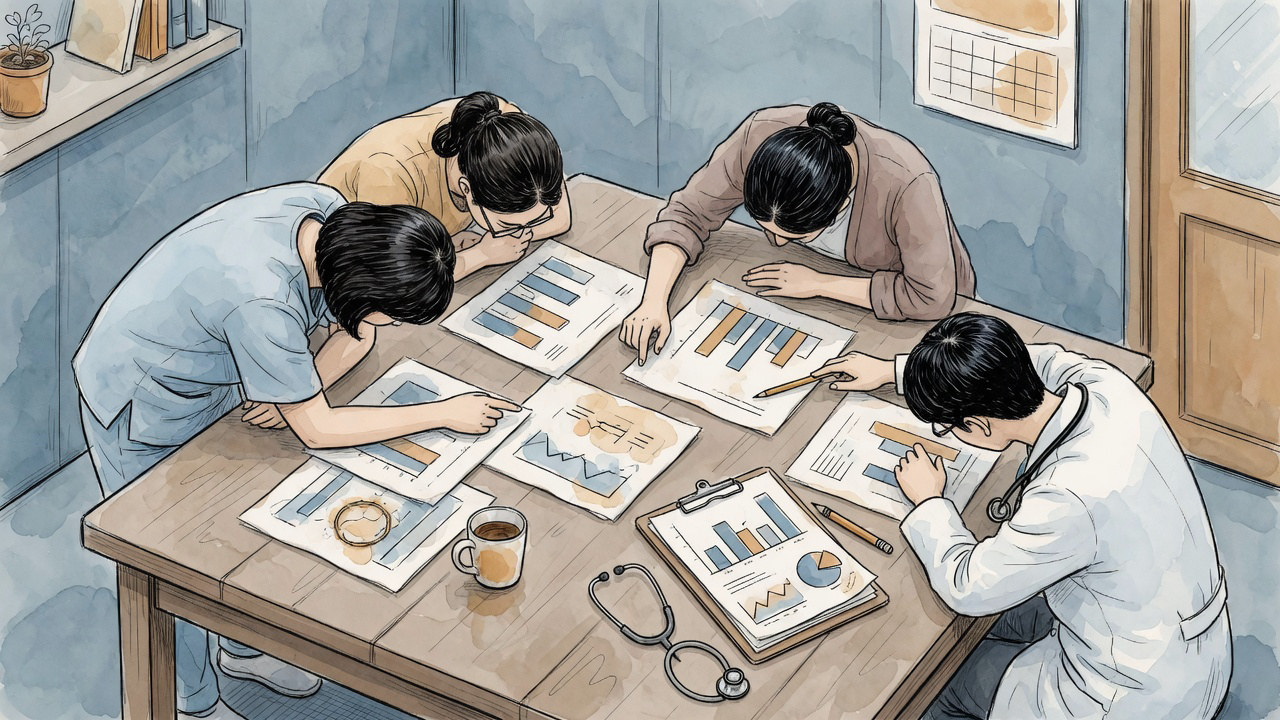 일차의료 혁신 시범사업 참여 의원 인력 구성을 논의하는 편집 일러스트